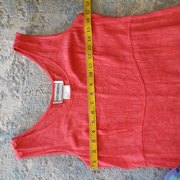 Karin Stevens Empire Waist Side Vent Maxi Dress 6 Peachy Pink Coral - Picture 12 of 15